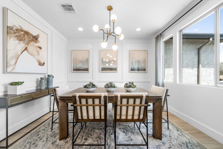 Furnished interior view inside a new home in Meridian, San Tan Valley (Image 9).