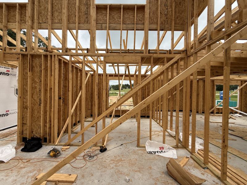 In-progress construction of a new home in Monarch Manor, Poolville, TX (Image 7).