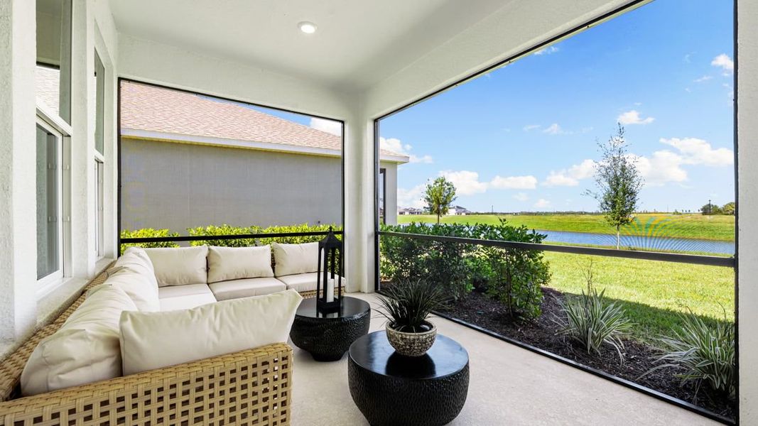 Representative exterior details of a home built from the Bahama by Taylor Morrison in Palm Wind, Hudson (Image 3).