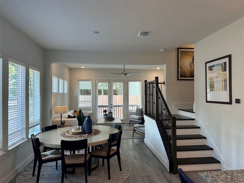 Furnished interior view inside a new home in Shady Acres, Houston (Image 6). Furnished interior view inside a new home in Shady Acres, Houston (Image 6).