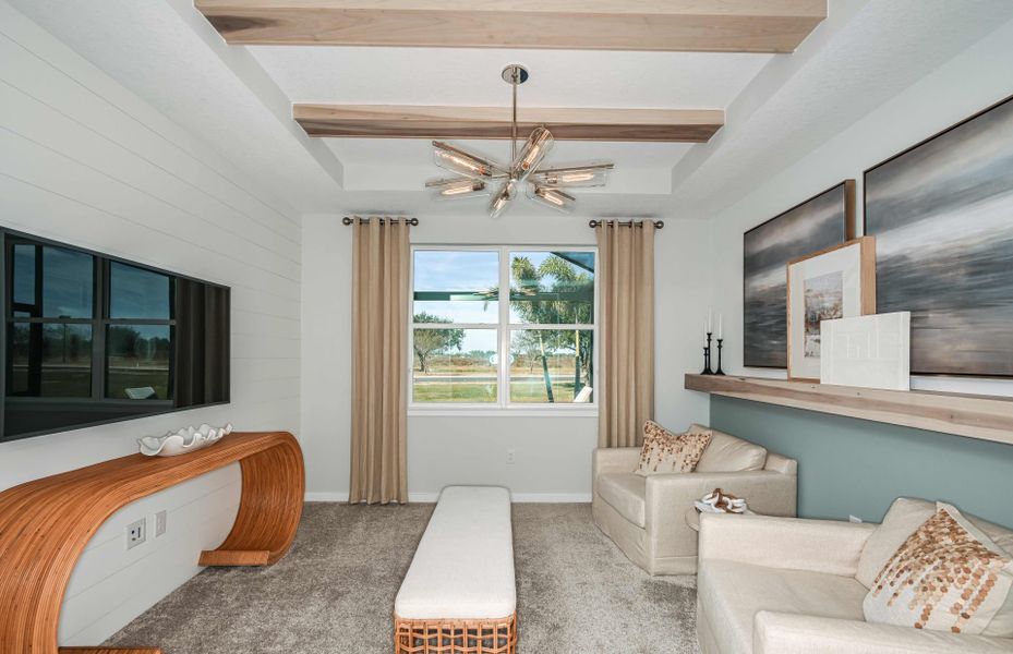 Representative furnished interior of a home built from the Mahogany Grand by Pulte Homes in Vida's Way, Wesley Chapel (Image 14). Representative furnished interior of a home built from the Mahogany Grand by Pulte Homes in Vida's Way, Wesley Chapel (Image 14).