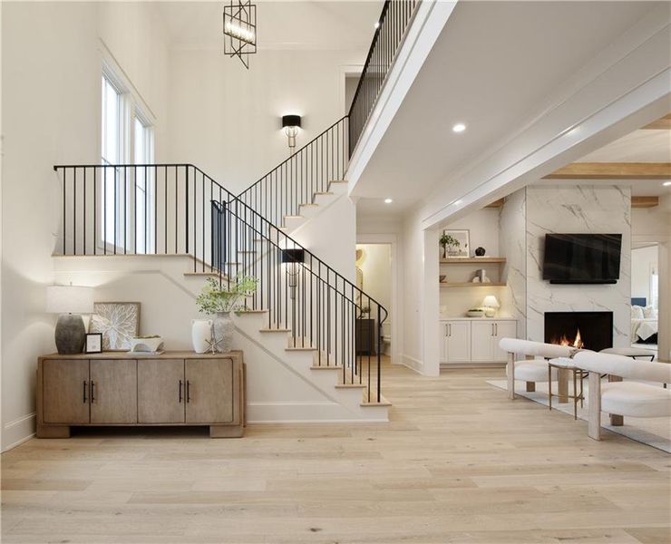 Furnished interior view inside a new home in , Alpharetta (Image 12). Furnished interior view inside a new home in , Alpharetta (Image 12).