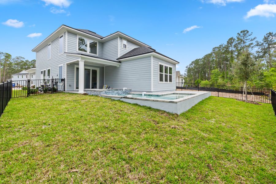 Representative exterior details of a home built from the Palmetto by Riverside Homes in Mariposa at EverRange 40' Series, Jacksonville (Image 53).