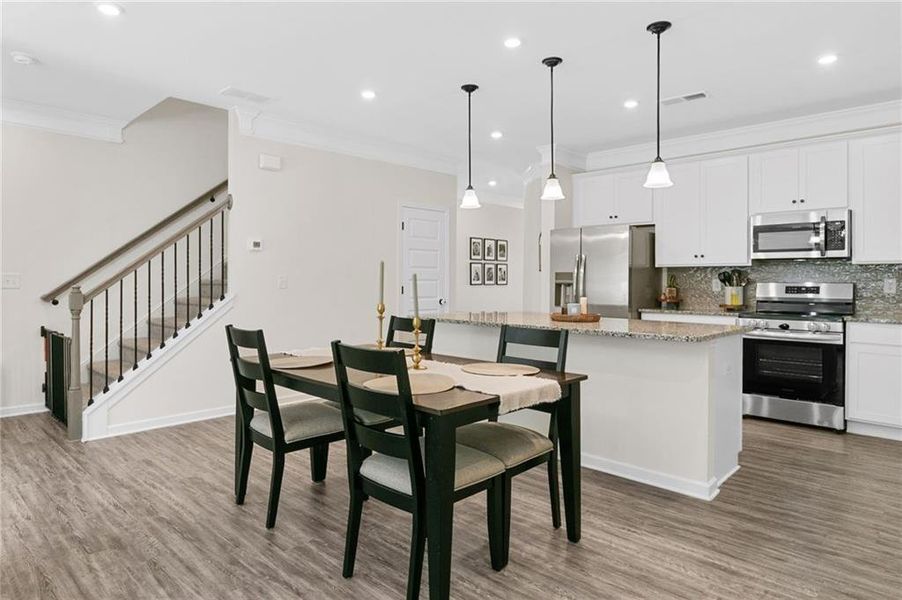 Furnished interior view inside a new home in , Powder Springs (Image 9).