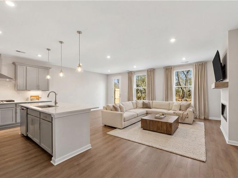 Furnished interior view inside a new home in Lake Shore, Winder (Image 8).