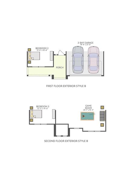 2D floor plan layout of this home in Lagos Reserve, Manor, TX (Image 26).