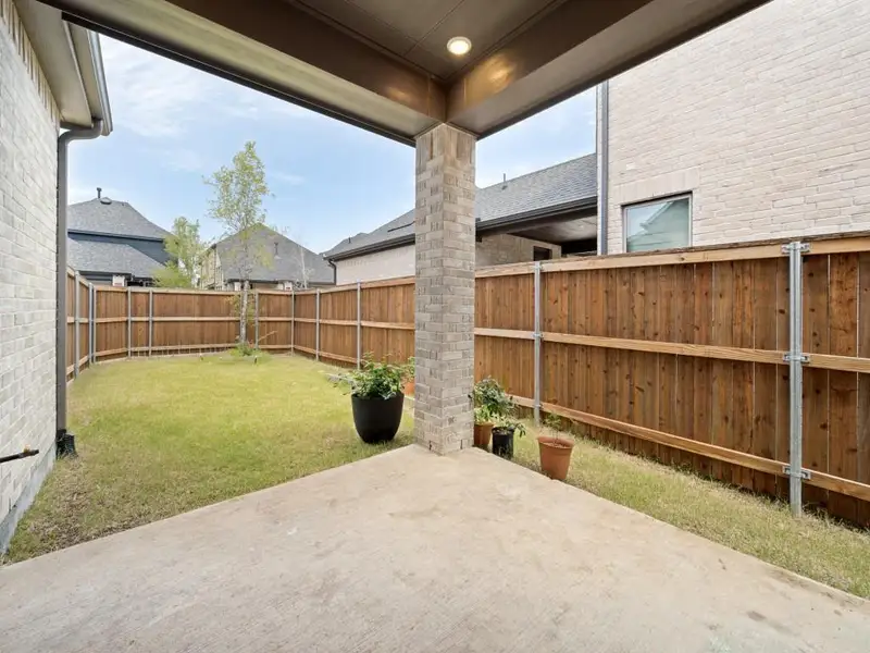 Exterior details and patio area of a home in , Celina (Image 3). Exterior details and patio area of a home in , Celina (Image 3).