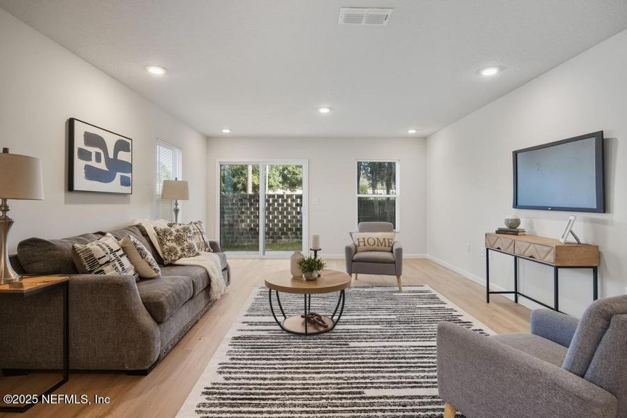 Furnished interior view inside a new home in , Jacksonville (Image 16). Furnished interior view inside a new home in , Jacksonville (Image 16).