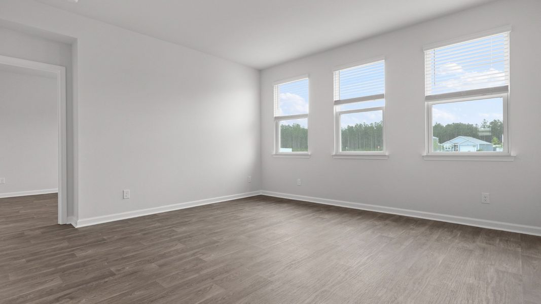 Representative unfurnished interior of a home built from the ARCHER-EXP by D.R. Horton in Hillcrest, Ravenel (Image 20).