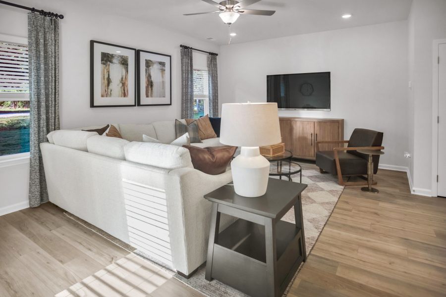 Furnished interior view inside a new home in Cantigny Park, Clarksville (Image 13). Furnished interior view inside a new home in Cantigny Park, Clarksville (Image 13).
