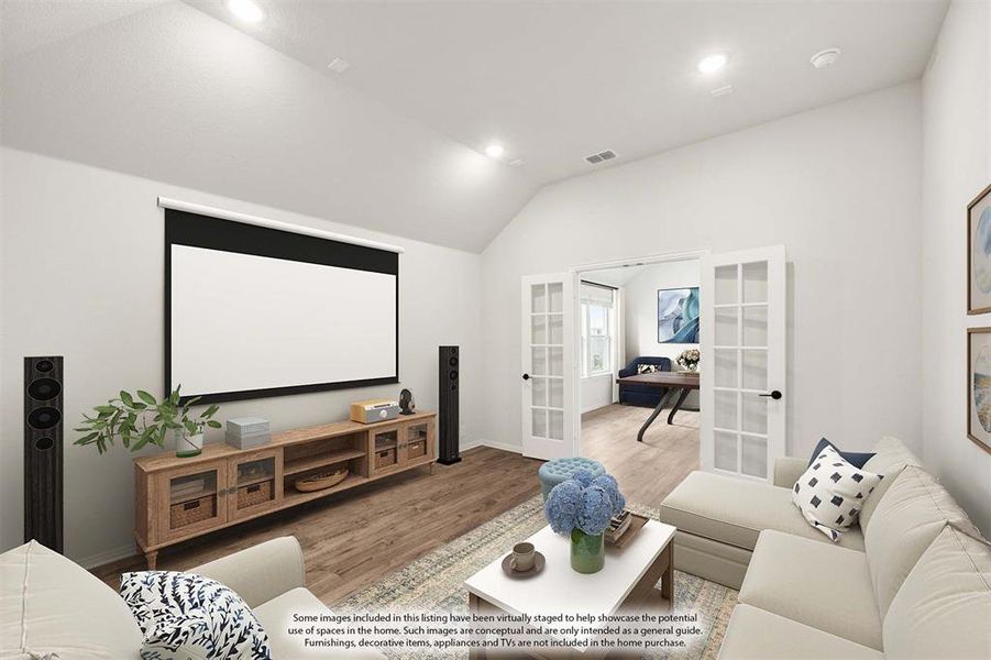 Furnished interior view inside a new home in Mockingbird Heights, Midlothian (Image 10).
