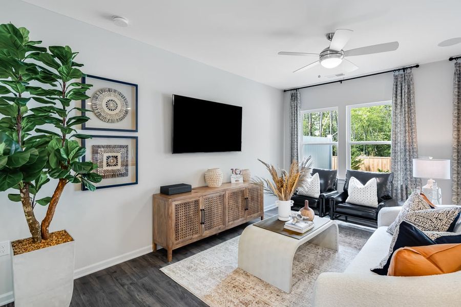 Furnished interior view inside a new home in Forestville Station, Raleigh (Image 4).