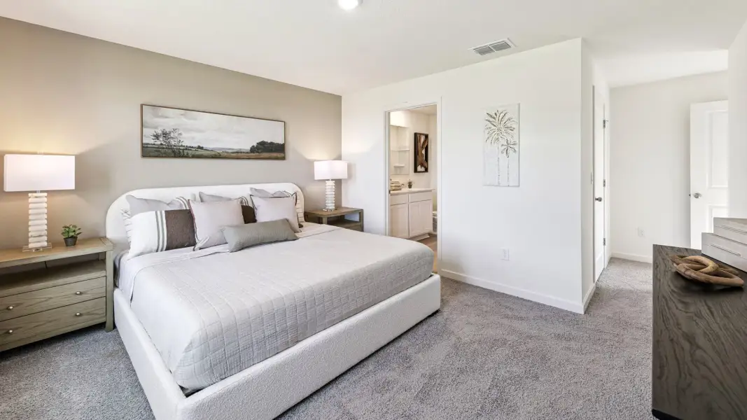 Furnished interior view inside a new home in Vineland Reserve, Osteen (Image 11). Furnished interior view inside a new home in Vineland Reserve, Osteen (Image 11).