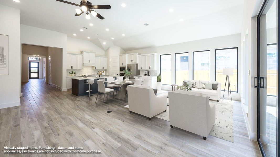 Furnished interior view inside a new home in Parkside Peninsula, Georgetown (Image 9).