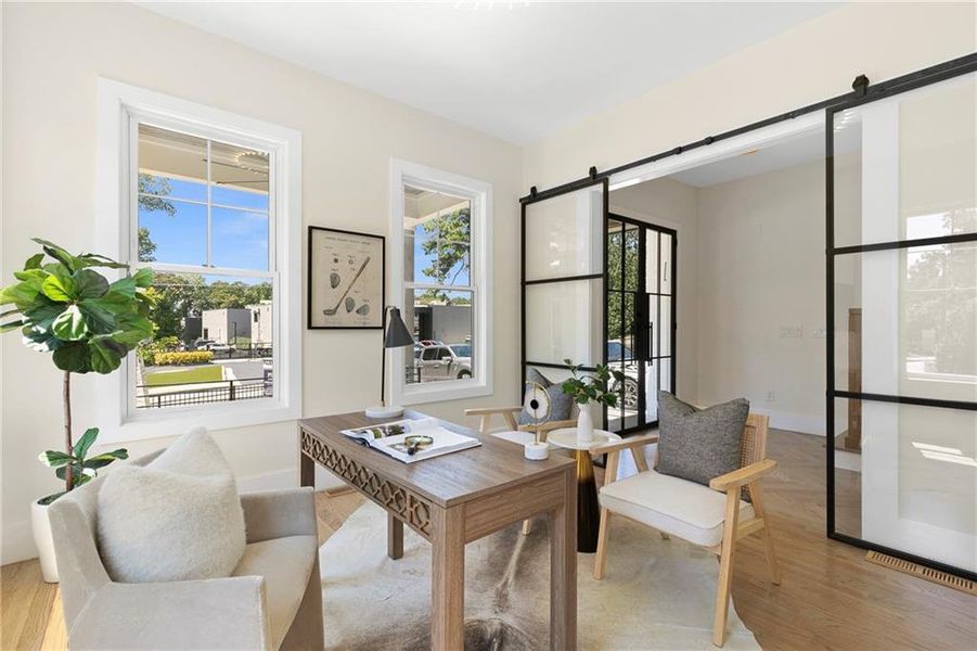 Furnished interior view inside a new home in , Atlanta (Image 36).