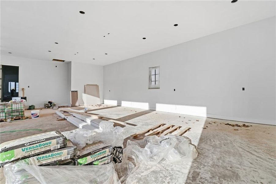 In-progress construction of a new home in , Alpharetta, GA (Image 19).