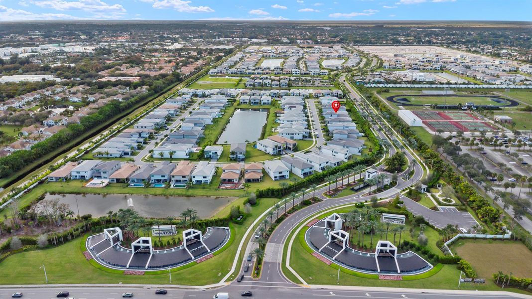 Front exterior of a new home in , Boca Raton, FL, highlighting curb appeal (Image 30). Front exterior of a new home in , Boca Raton, FL, highlighting curb appeal (Image 30).