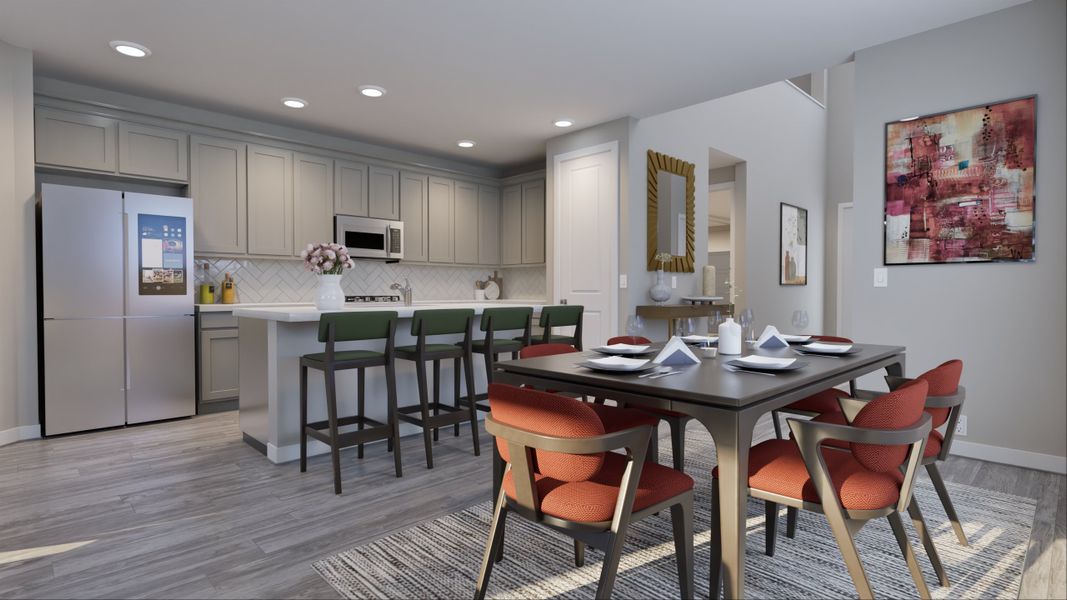 Representative furnished interior of a home built from the Driftwood by Tricoast Homes in Sunterra 40, Katy (Image 8). Representative furnished interior of a home built from the Driftwood by Tricoast Homes in Sunterra 40, Katy (Image 8).