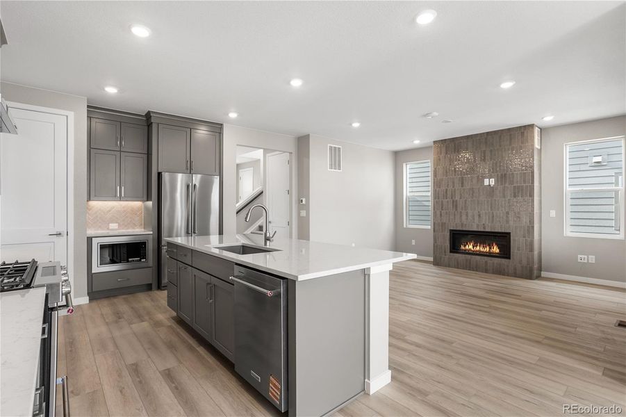 Furnished interior view inside a new home in Tribute at Lyric, Lone Tree (Image 17). Furnished interior view inside a new home in Tribute at Lyric, Lone Tree (Image 17).