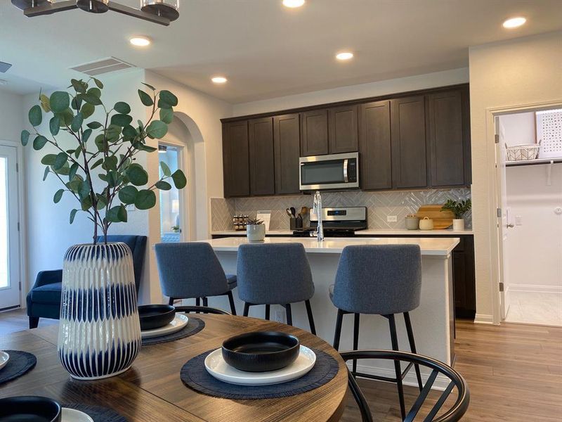 Not actual home-Demonstration purposes only of floorplan layout. Same floorplan, but model home at 8525 Wellspring Loop. Not actual home-Demonstration purposes only of floorplan layout. Same floorplan, but model home at 8525 Wellspring Loop.