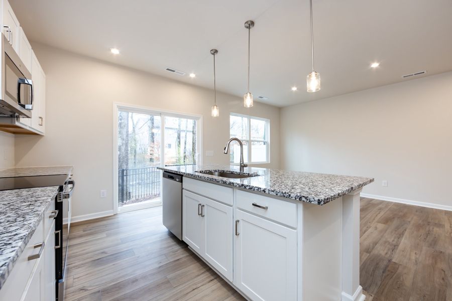 Furnished interior view inside a new home in Fifteen 15 Cannon, Charlotte (Image 6).