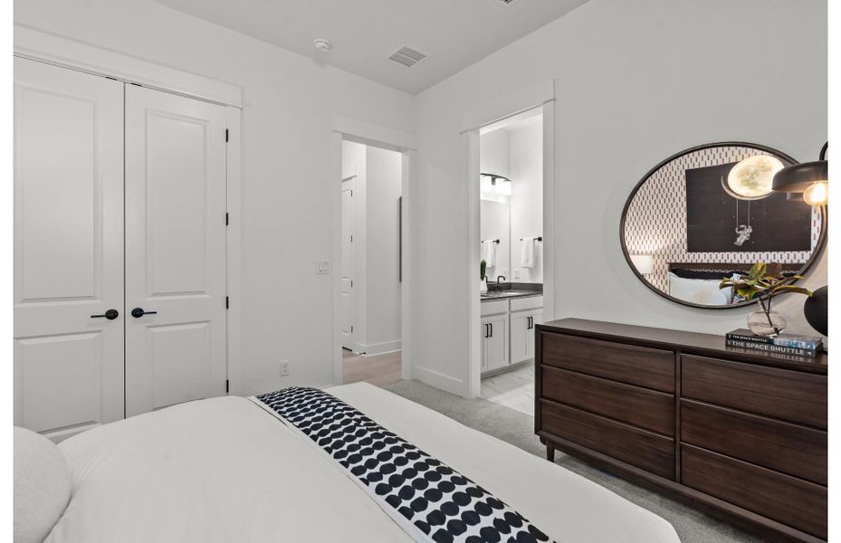 Furnished interior view inside a new home in Davis Ranch, San Antonio (Image 12). Furnished interior view inside a new home in Davis Ranch, San Antonio (Image 12).
