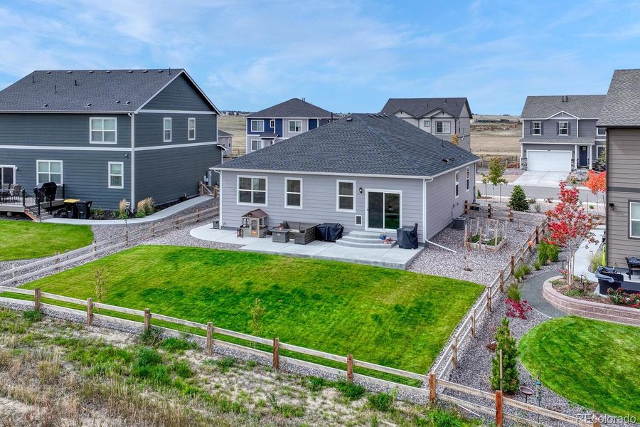 Exterior details and patio area of a home in Spring Valley Ranch, Elizabeth (Image 27).