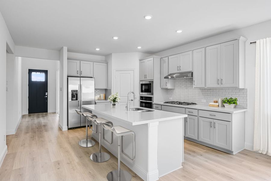 Representative furnished interior of a home built from the Lunaria by Taylor Morrison in Madero 50s, Fort Worth (Image 6).