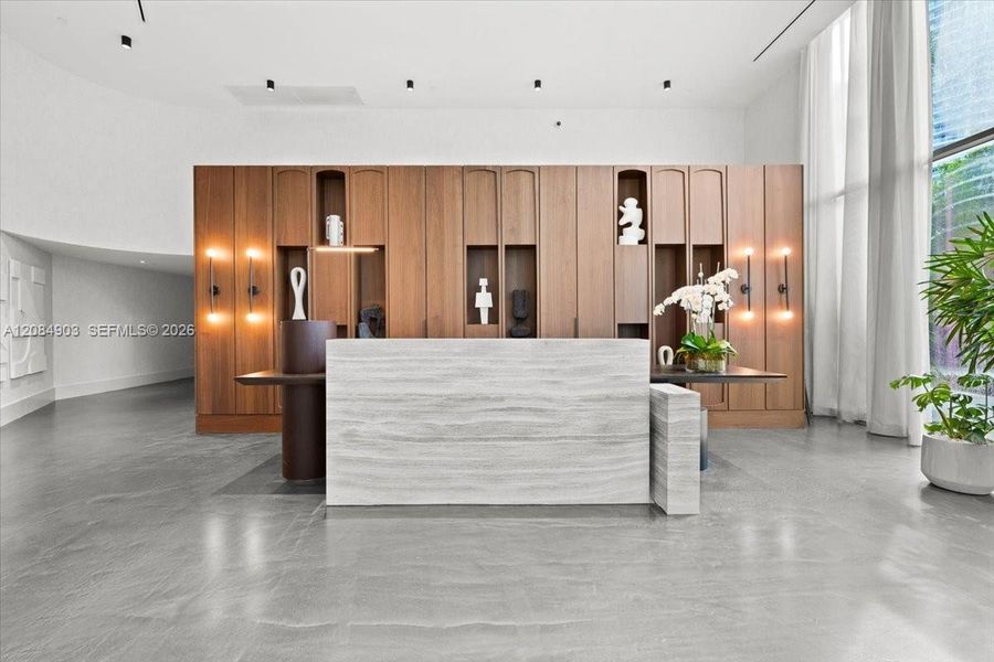 Furnished interior view inside a new home in , Miami (Image 15).