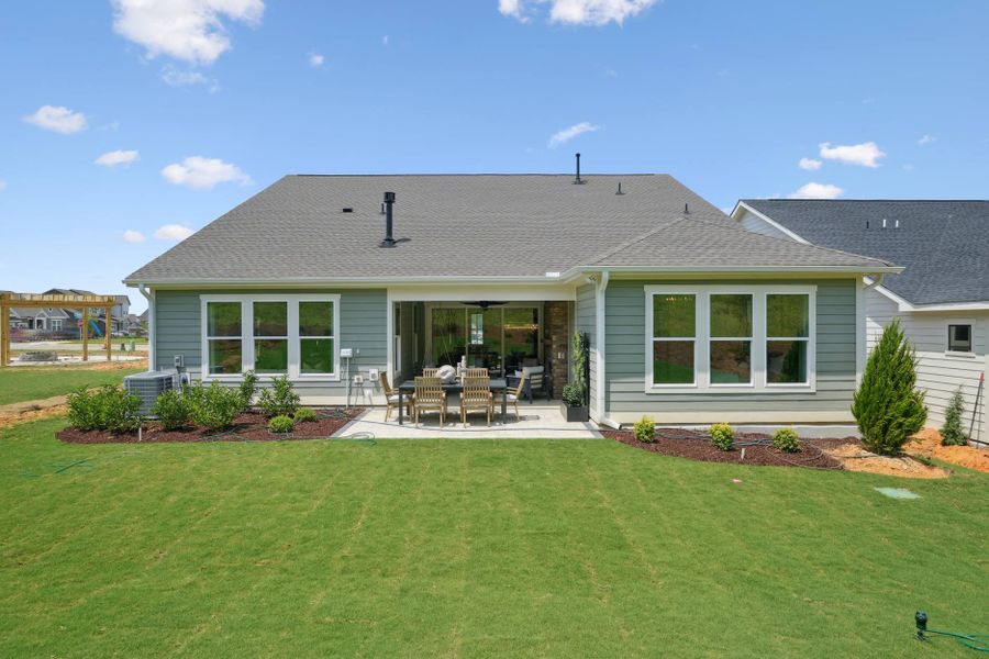 Representative exterior details of a home built from the Poplar Ridge by Tri Pointe Homes in Altis At Serenity, Fuquay Varina (Image 4).