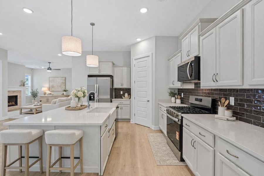 Furnished interior view inside a new home in Twin Oaks, Oakland (Image 10).
