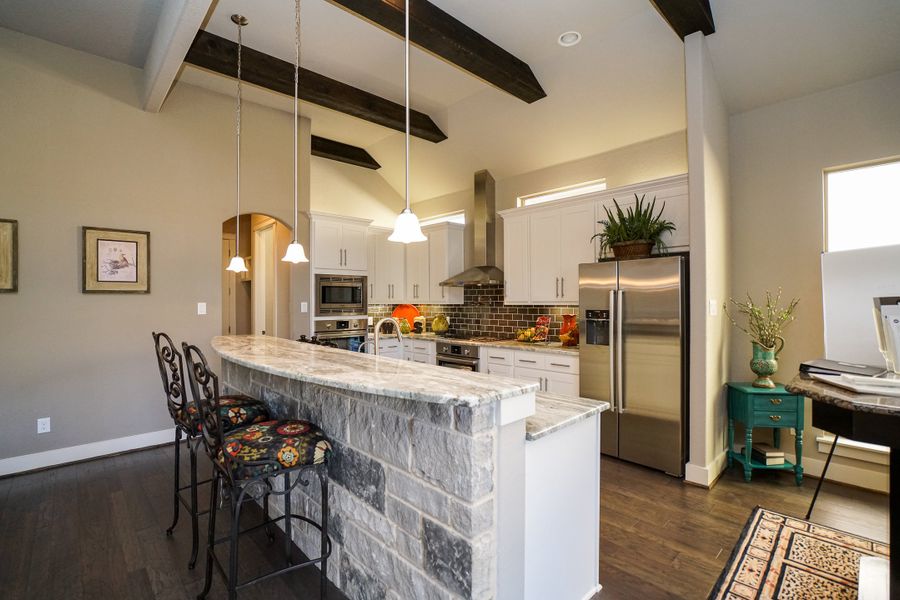 Representative furnished interior of a home built from the The Scottsdale 5000 by Whitestone Custom Homes in Johnson Ranch, Bulverde (Image 8).