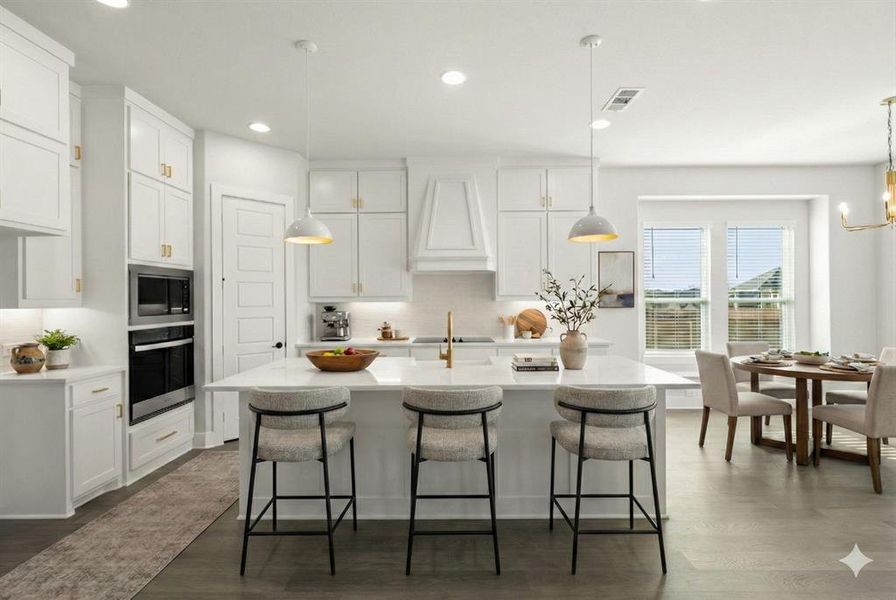 Furnished interior view inside a new home in Hayes Crossing - Phase 2, Midlothian (Image 8). Furnished interior view inside a new home in Hayes Crossing - Phase 2, Midlothian (Image 8).