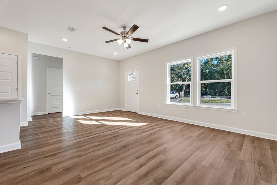 Spacious, unfurnished interior of a new home in Live Oak Cottages, Freeport (Image 42). Spacious, unfurnished interior of a new home in Live Oak Cottages, Freeport (Image 42).