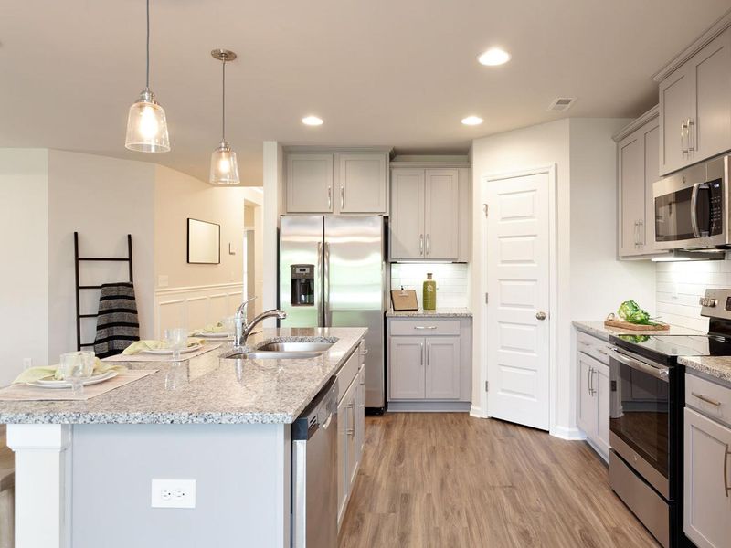 Representative furnished interior of a home built from the The Franklin D by Davidson Homes LLC in Bailey Park, Fayetteville (Image 7).