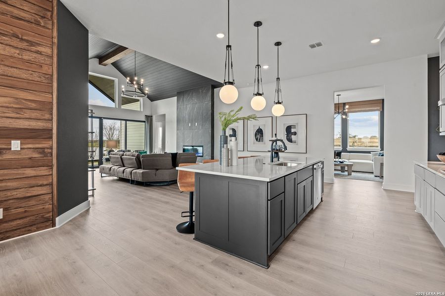 Furnished interior view inside a new home in Esperanza, Boerne (Image 23). Furnished interior view inside a new home in Esperanza, Boerne (Image 23).