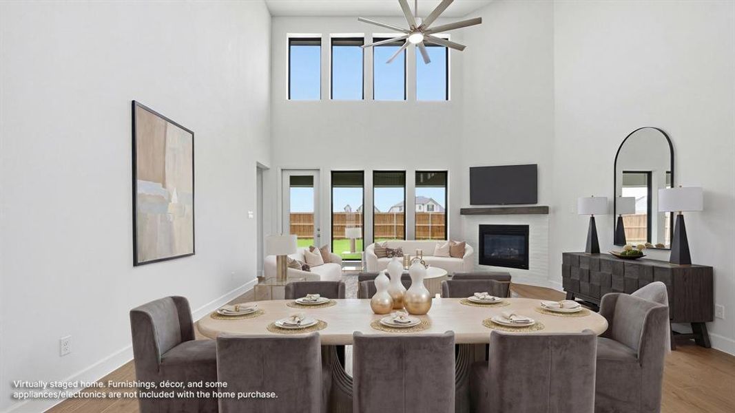 Furnished interior view inside a new home in Cambridge Crossing, Celina (Image 6). Furnished interior view inside a new home in Cambridge Crossing, Celina (Image 6).