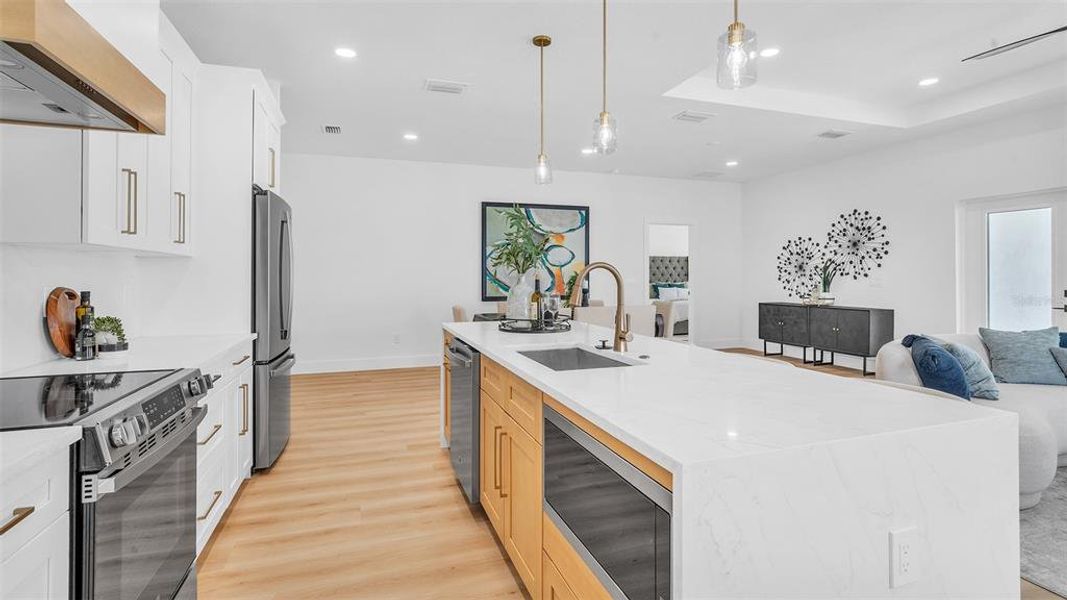 Furnished interior view inside a new home in , St. Petersburg (Image 12).