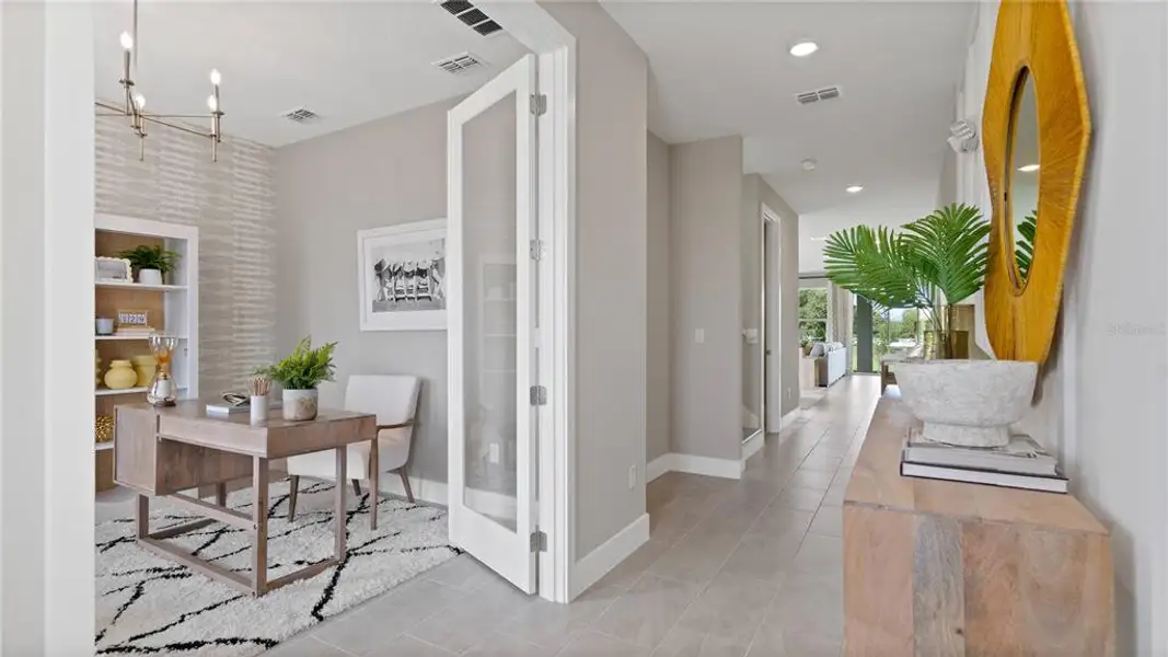 Furnished interior view inside a new home in Trailside, Mount Dora (Image 10). Furnished interior view inside a new home in Trailside, Mount Dora (Image 10).
