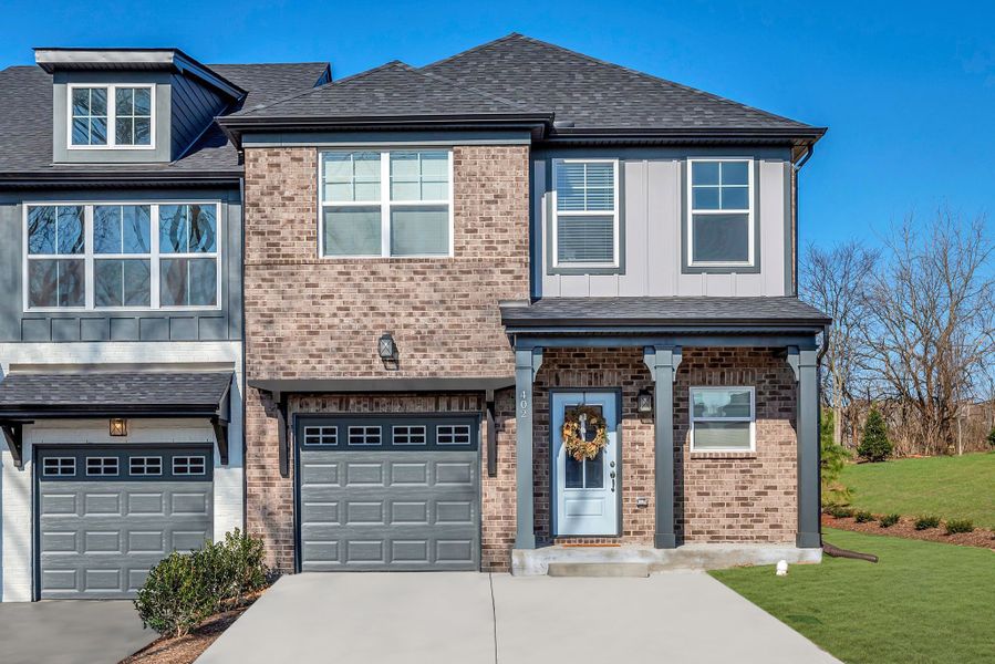 Representative exterior photo of a completed home built from the Charleston by Parkside Builders in Oxford Station, Gallatin, TN (Image 27).