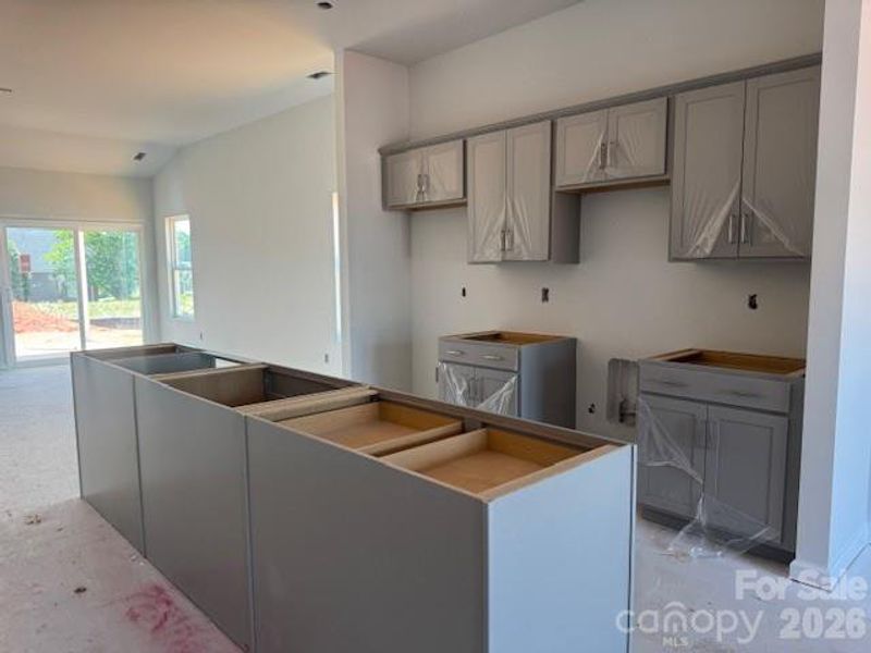 kitchen and great room