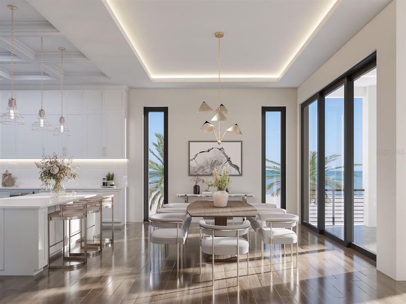 Furnished interior view inside a new home in , Belleair Beach (Image 10).