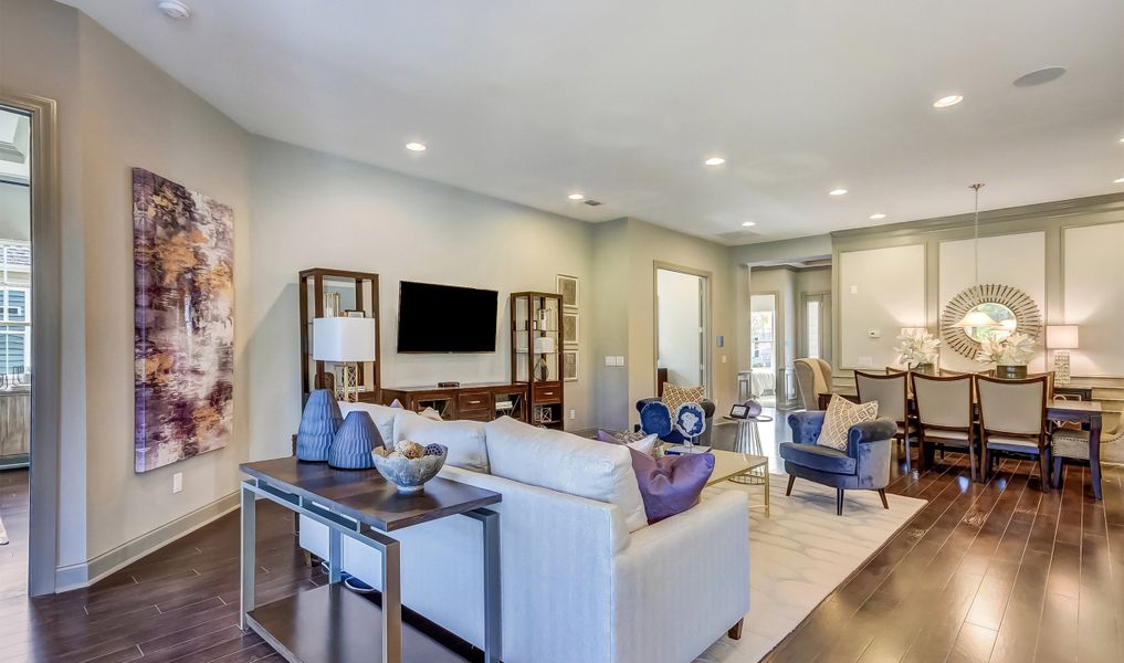 Recessed lighting in great room Recessed lighting in great room