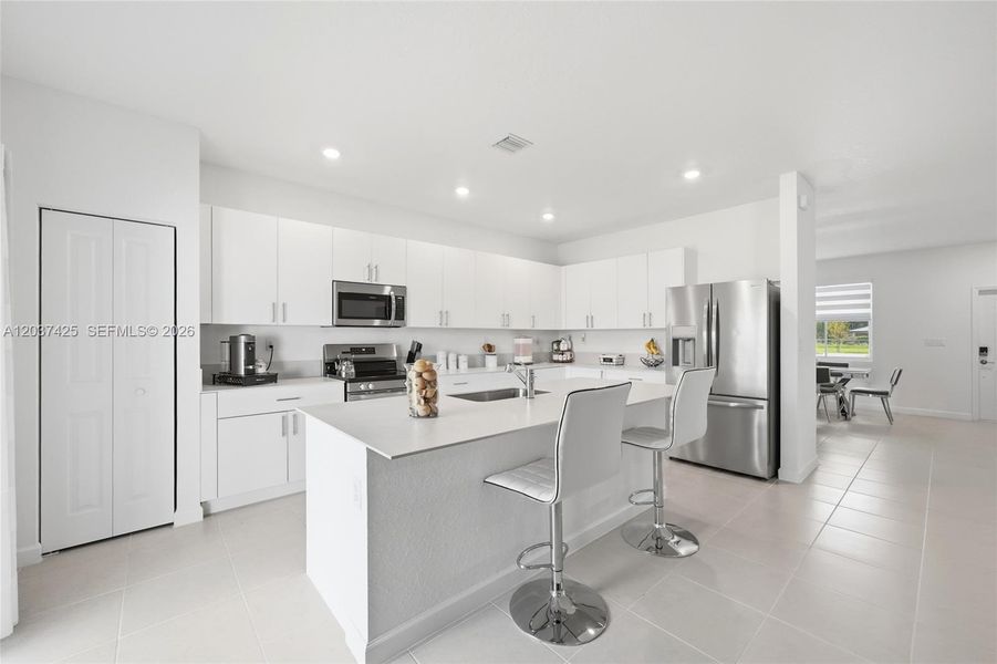 Furnished interior view inside a new home in , Miami (Image 5).
