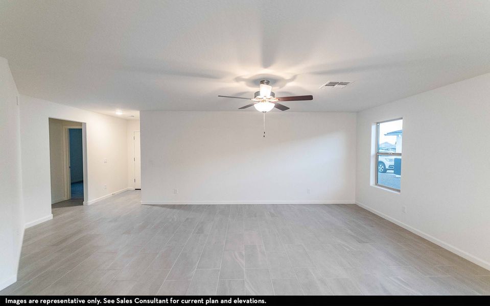 Representative unfurnished interior of a home built from the Frio by CastleRock Communities in Rancho Santa Rosa, Maricopa (Image 9). Representative unfurnished interior of a home built from the Frio by CastleRock Communities in Rancho Santa Rosa, Maricopa (Image 9).