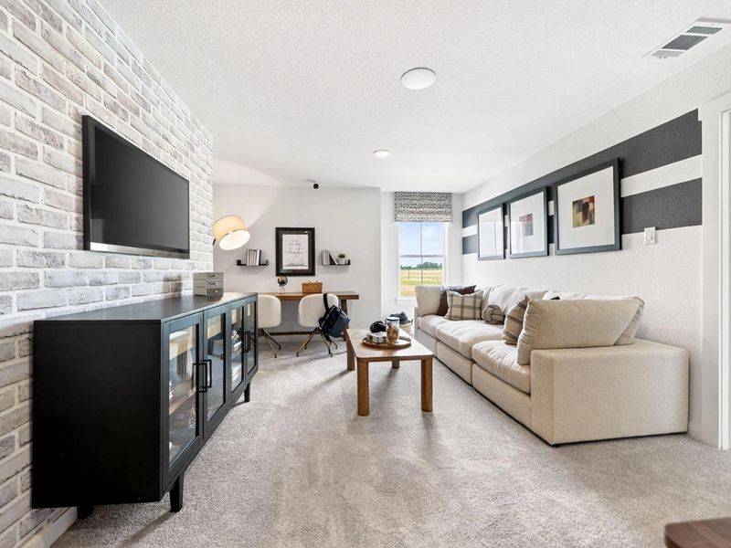 Furnished interior view inside a new home in Parks at Foster Crossing, Anna (Image 29).