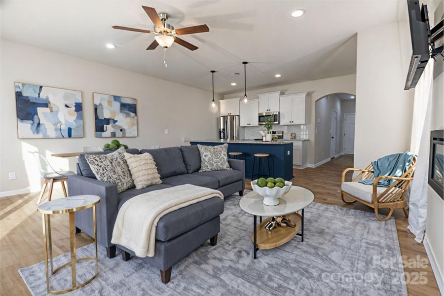 Furnished interior view inside a new home in , Charlotte (Image 11).