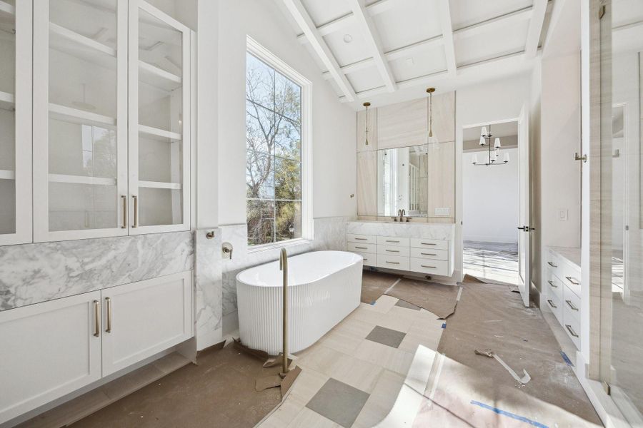 Tons of natural light and storage in the Primary Bathroom.