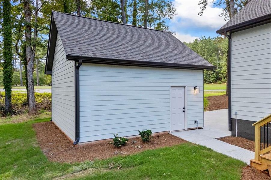 Front exterior of a new home in , Monroe, GA, highlighting curb appeal (Image 25).