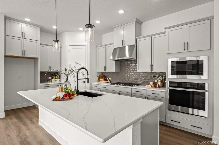 Furnished interior view inside a new home in Wolf Ranch - Enclave Collection, Colorado Springs (Image 17).